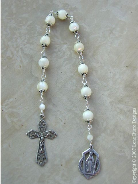 Mother of Pearl Single Pocket Rosary