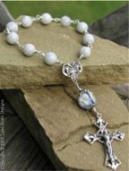 Grey Agate Single Decade Rosary