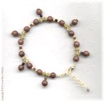 Mahogany Obsidian Anklet or Ankle Bracelet